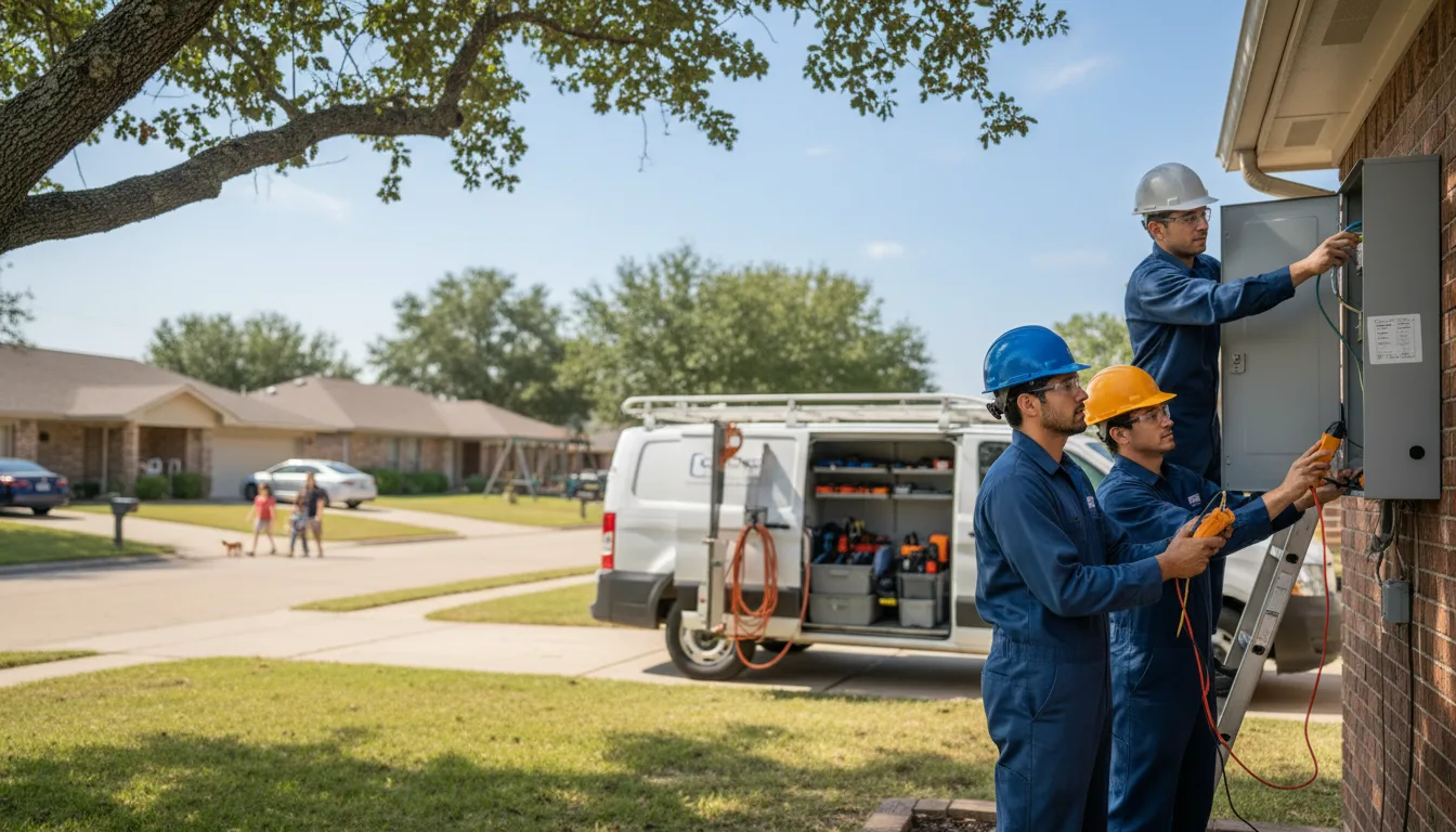Certified electrician providing emergency electrical services in Aberdeen, MS
